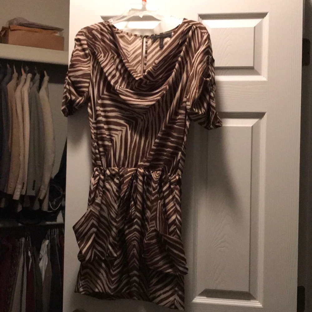 BCBG Maxazria zebra animal print dress